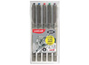 Pen - rollerpen - Uni-ball Eye - basiskleuren - set van 5 assorti