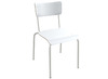 STOEL - COLLEGE - UNIKLEUR - VIERPOOT - 34 CM