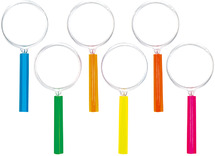 Vergrootglazen - x2 vergroting - 4,5 cm - set van 6 assorti