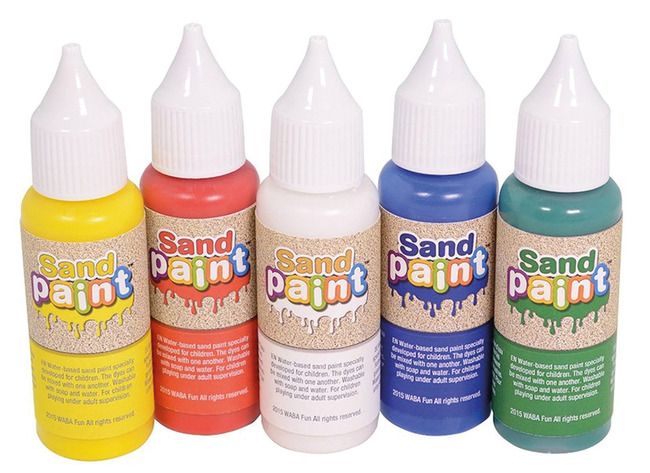 Verf - zandverf - Basic Set - 5 x 40 ml - per set