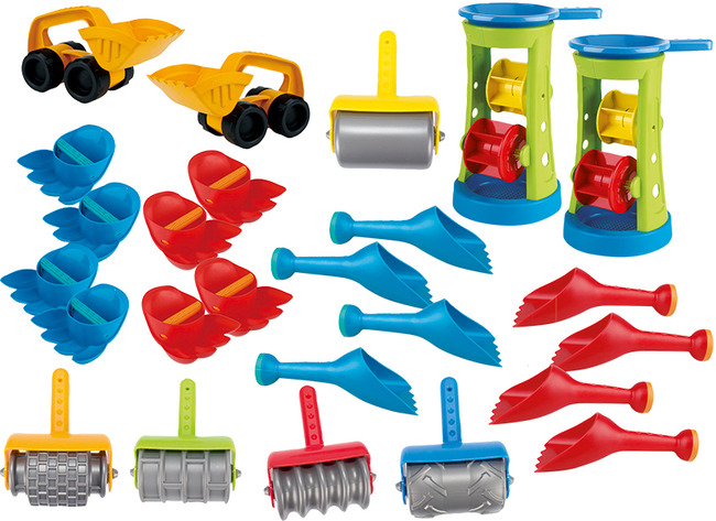 Zand - zandset - Beleduc - bouwset - set van 25 assorti