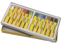 Krijt - raamkrijt - Eberhard Faber - driekantig - set van 12 assorti