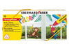Krijt - raamkrijt - Eberhard Faber - driekantig - set van 12 assorti
