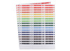 Stickers - 3D Mozaiek - geometrische vormen - in verschillende kleuren - 3-6 mm - doos met 960 stuks