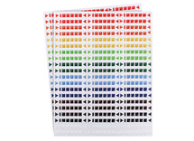Stickers - 3D Mozaiek - geometrische vormen - in verschillende kleuren - 3-6 mm - doos met 960 stuks