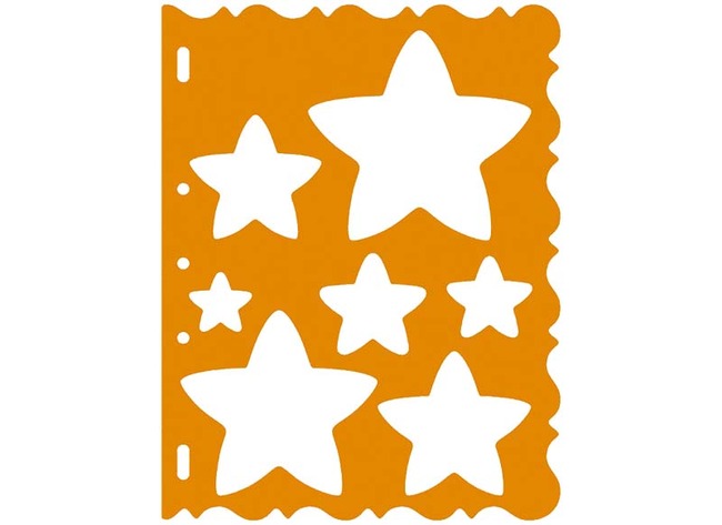 Sjablonen - Fiskars - sterren - per stuk