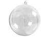 Bol - transparant - met opening - 8 cm diameter - kunststof - set van 5