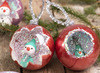Bol - transparant - met opening - 8 cm diameter - kunststof - set van 5