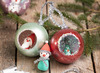 Bol - transparant - met opening - 8 cm diameter - kunststof - set van 5