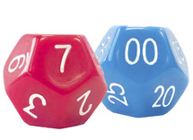 Spelaccessoires - dobbelstenen - Akros - tijd leren lezen - set van 30 assorti