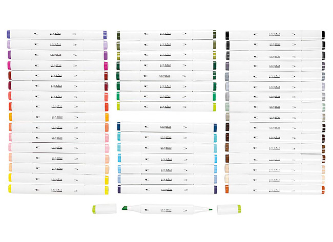 Stiften - kleurstiften - illustration marker - set van 48 assorti