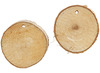Schijven - hout - boomstam - rond - 35-45 x 7 mm - met gaatje - zak van 500 g
