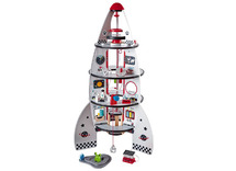 Speelgoed raket - Hape - ruimtevaart - met accessoires - hout - per set