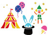 sjablonen - Circus - set van 6 assorti