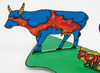 Figuren - karton - 3D - koeien Pop Art - set van 5