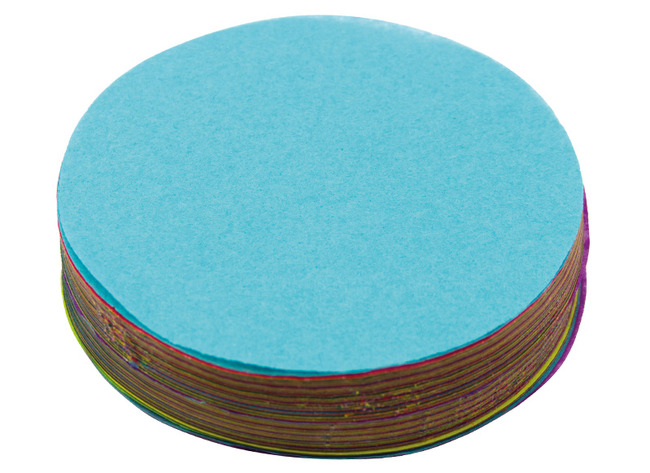 Knutselpapier - zijdepapier - vouwbladen - rond - 10 cm diameter - set van 500