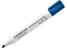 Stiften - whiteboard stiften - Staedtler Lumocolor 351 - ronde punt - 2 mm - blauw - set van 10