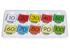 Bord - getallenbord - honderdveld - tellen tot 100 - met gekleurde kaarten - magnetisch - per set