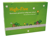 Spel - gezelschapsspel - Level 21 - High-Five - Duurzaam, gezond en veilig naar school - bordspel - per spel