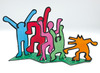 Figuren - karton - 3D - Fiesta Keith Haring - set van 5