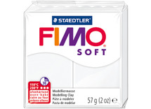 Boetseerklei - Staedtler Fimo Soft - boetseren - 57 g - wit - per stuk
