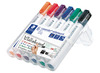 Stiften - whiteboard stiften - Staedtler Lumocolor 351 - schuine punt - set van 6 assorti