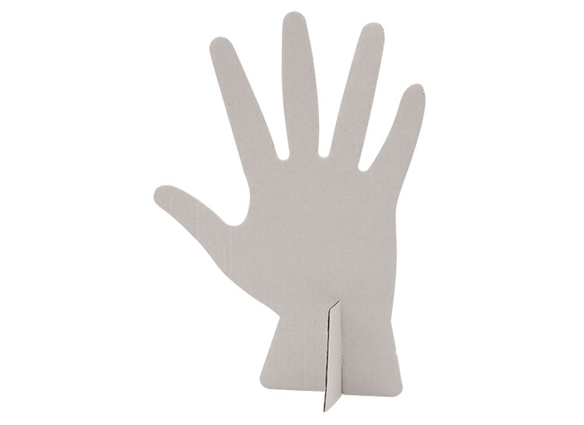 Figuren - karton - 3D - handen - set van 10