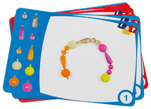 Kralen - kunststof - juwelen - opdrachtkaarten voor PC4078 - set van 12 assorti