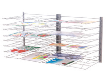 Droogrek - wandmodel - 16 schappen - metaal - per stuk