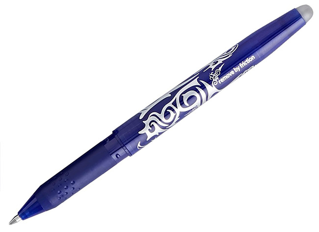 Pen - rollerpen - Frixion Pilot - blauw - per stuk