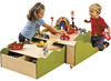 Speelmeubel - fantasie - lage tafel om op te bouwen - hout - per stuk