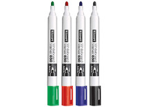 Stiften - whiteboard stiften - Luxor - economy - set van 4 assorti