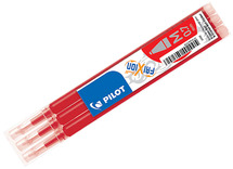 Pen - rollerpen - Frixion Pilot - rood - navulling - set van 3