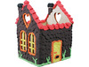 Theelichthouder - hout - huis - per stuk