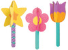 Vormen - bloem - hout - 3D - set van 8 assorti