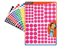Stickers - geometrische vormen - rond - set van 1944