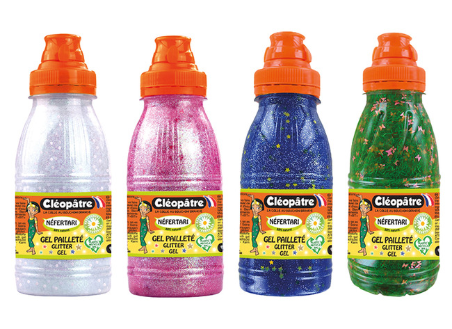 Verf - glitterverf - 4 x 250 ml - set van 4 assorti