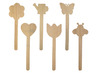 Stokken - hout - lente - set van 12 assorti