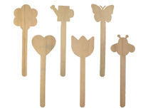 Stokken - hout - lente - set van 12 assorti