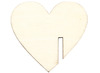 Decoratiemateriaal - glasmarkeerder - hout - hart - set van 10