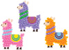 Knutselpakket - lama pompon decoratie - voor 5 lama's - per set