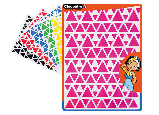 Stickers - geometrische vormen - driehoeken - set van 2304