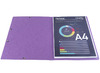Mappen - elastomap - Exacompta - A4 - karton - zonder kleppen - paars - per stuk