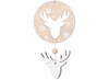 Ornamenten - Kerst - hout - 2-in-1 - set van 16 assorti
