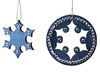 Ornamenten - Kerst - hout - 2-in-1 - set van 16 assorti