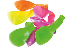Ballonnen - neon ballonnen - biologisch afbreekbaar - set van 100 assorti