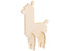 Hout - figuren - decoratie lama - 3D - set van 6