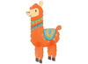 Hout - figuren - decoratie lama - 3D - set van 6