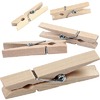 Wasknijpers - normaal - hout - set van 48