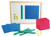 Rekenen - MAB materiaal - EDX Education - magneetbord met blokjes - per set